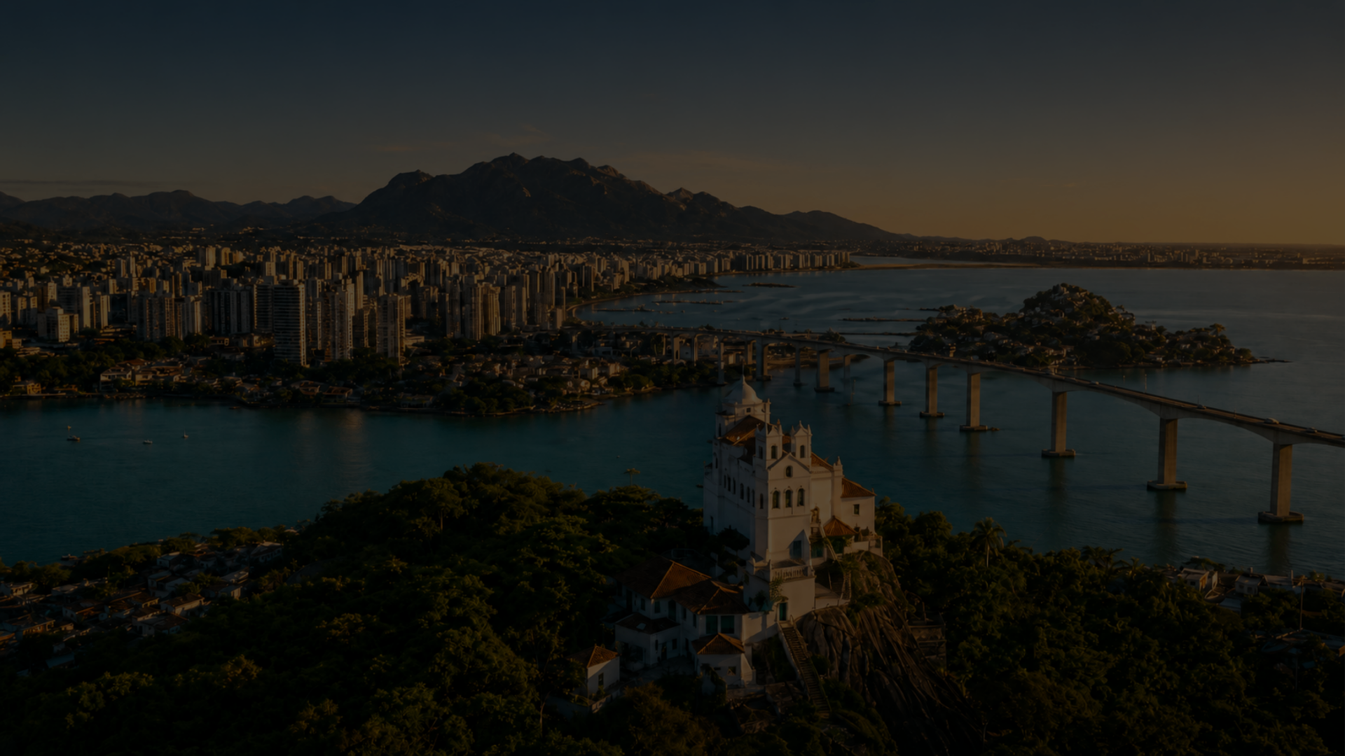 Vista aérea da Grande Vitória, Espírito Santo